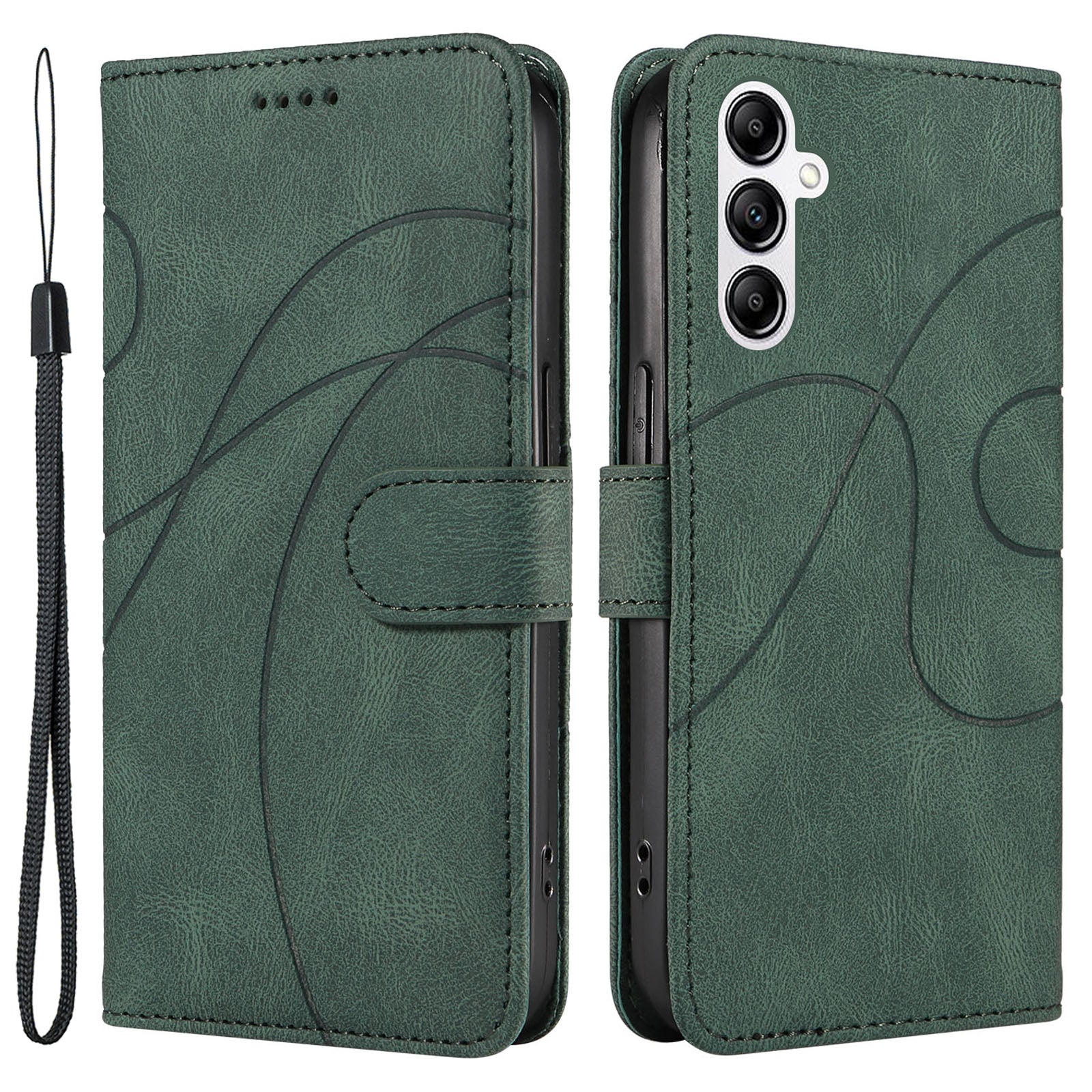 For Samsung Galaxy A14 5G Drop-proof Wallet Stand Case Imprinted Line PU Leather Phone Cover For Samsung Galaxy A14 5G Drop-proof Wallet Stand Case Imprinted Line PU Leather Phone Cover